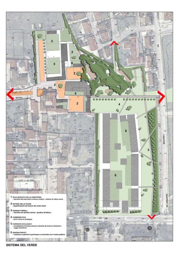 Sistema del verde, progetto definitivo