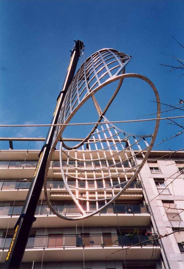 Posizionamento scultura