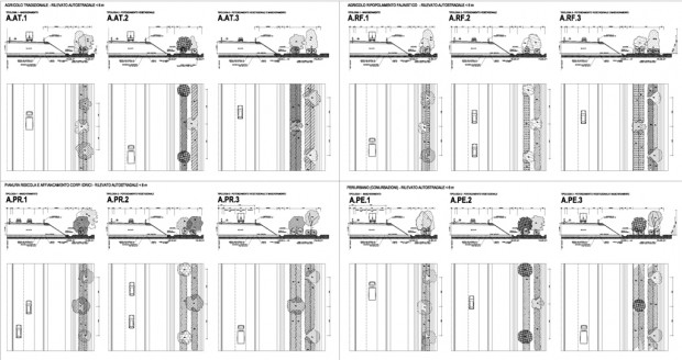 Abaco fasce di mitigazione rilevati