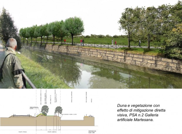 Riduzione impatto visivo e ricomposizione quadro paesaggistico