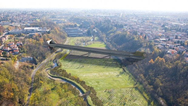 Fotoinserimento viadotto su Olona