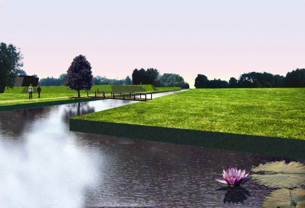 Render del nuovo canale d'acqua