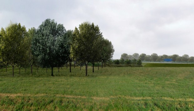 Fotoinserimento, Tratta A al km 13, transizione