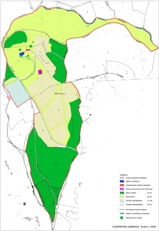 Planimetria proprietà agricola