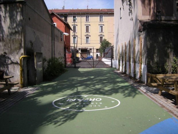 2008 Scuola elementare Oriani.Pavimentazioni colorate