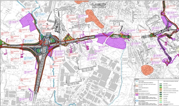 Tangenziale di Como C1, inquadramento degli interventi