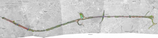 Planimetria di progetto inserimento paeaggistico ambientale