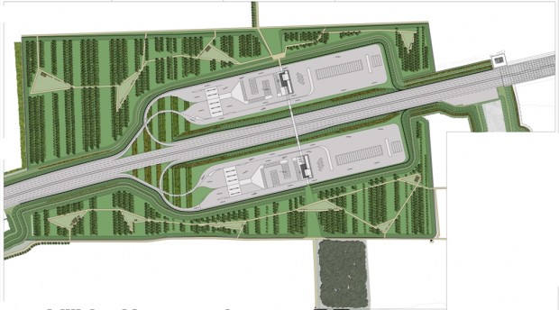 Layout area di servizio di Desio, Tratta C