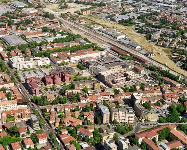 Vista aerea dell'area di progetto