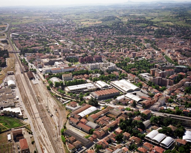 Vista aerea dell'area di progetto