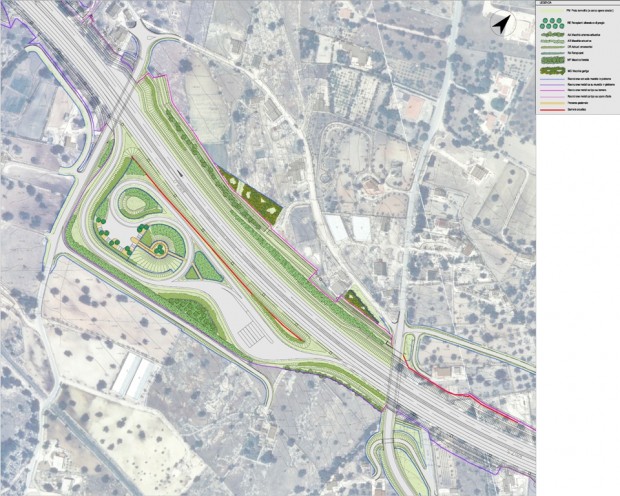 Area di sosta Timpa Rossa, progetto esecutivo