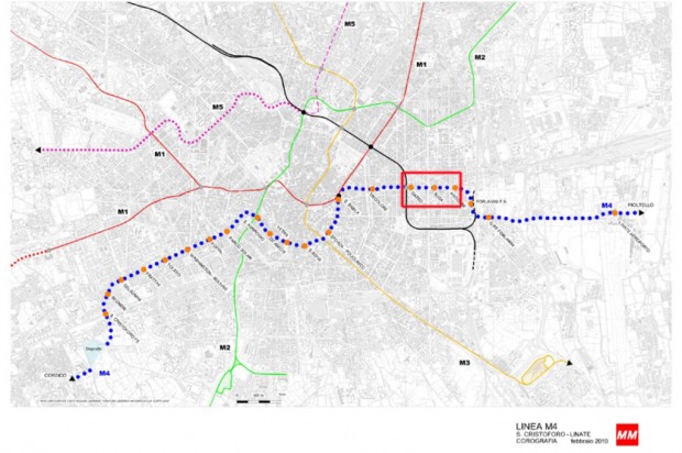 Inquadramento urbano area di progetto