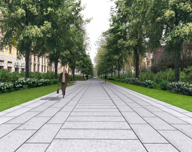 Render di progetto, corso Plebisciti