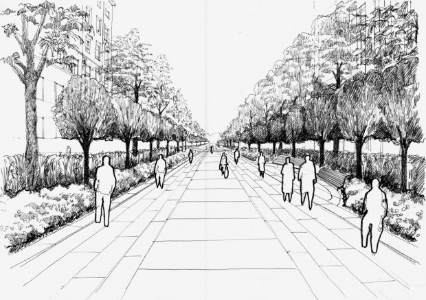 Prospettiva di progetto, corso Plebisciti